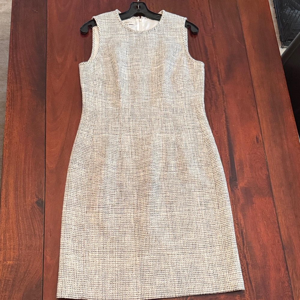 Lafayette 148 New York Black and White Midi Dress